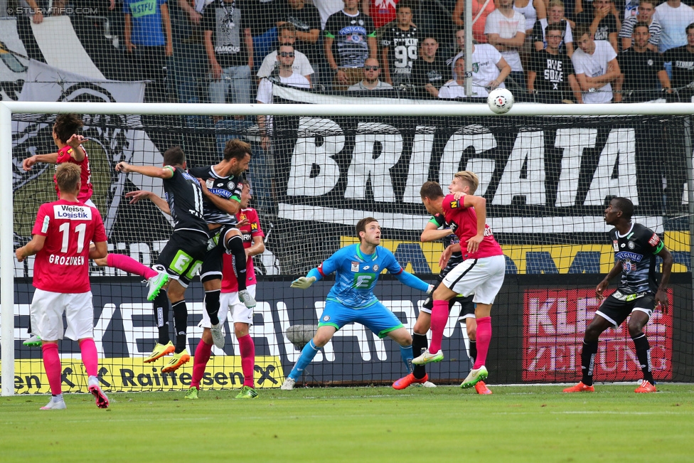 Sturm Graz - Admira Wacker
Oesterreichische Fussball Bundesliga, 1. Runde, SK Sturm Graz - FC Admira Wacker Moedling, Stadion Liebenau Graz, 25.07.2015. 

Foto zeigt Michael Esser (Sturm)
