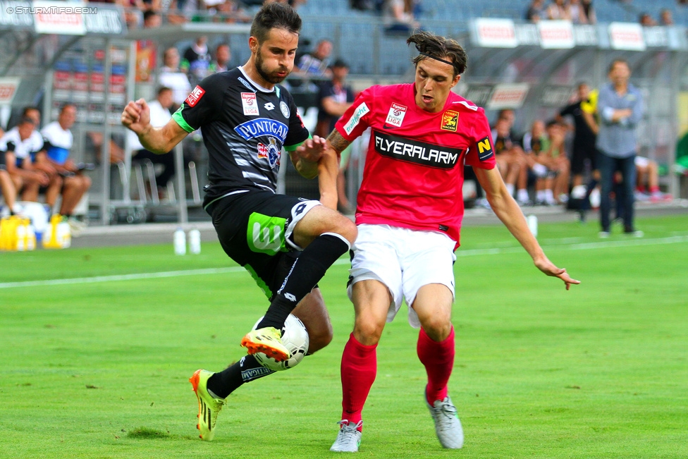 Sturm Graz - Admira Wacker
Oesterreichische Fussball Bundesliga, 1. Runde, SK Sturm Graz - FC Admira Wacker Moedling, Stadion Liebenau Graz, 25.07.2015. 

Foto zeigt Josip Tadic (Sturm)
