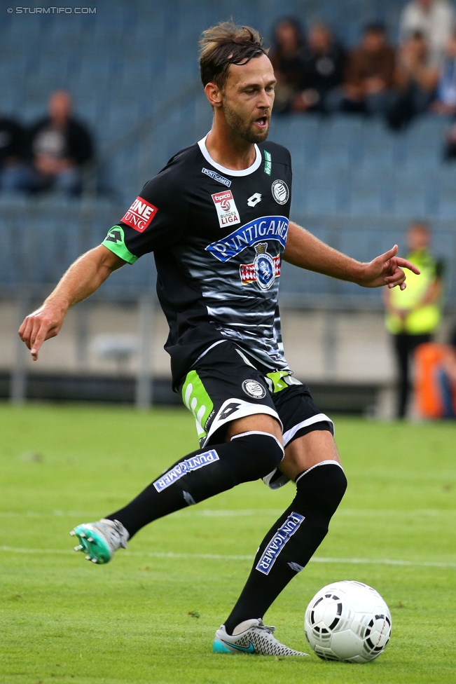 Sturm Graz - Rubin Kasan
UEFA Europa League Qualifikation 3. Runde, SK Sturm Graz -  FK Rubin Kasan, Stadion Liebenau Graz, 30.07.2015. 

Foto zeigt Michael Madl (Sturm)
