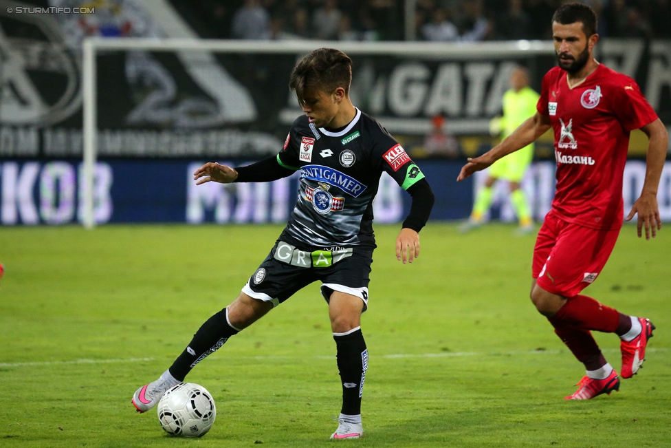 Sturm Graz - Rubin Kasan
UEFA Europa League Qualifikation 3. Runde, SK Sturm Graz -  FK Rubin Kasan, Stadion Liebenau Graz, 30.07.2015. 

Foto zeigt Sascha Horvath (Sturm)
