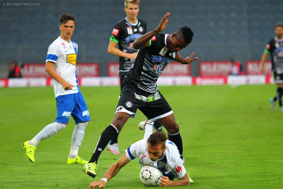 Sturm Graz - Groedig
Oesterreichische Fussball Bundesliga, 2. Runde, SK Sturm Graz - SV Groedig, Stadion Liebenau Graz, 02.08.2015. 

Foto zeigt Osagie Bright Edomwonyi (Sturm)
