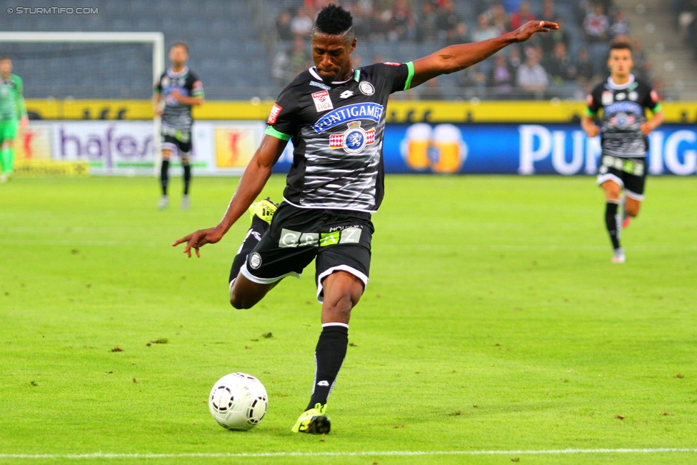 Sturm Graz - Groedig
Oesterreichische Fussball Bundesliga, 2. Runde, SK Sturm Graz - SV Groedig, Stadion Liebenau Graz, 02.08.2015. 

Foto zeigt Osagie Bright Edomwonyi (Sturm)
