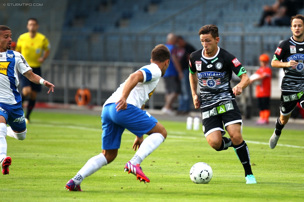 Sturm Graz - Groedig
Oesterreichische Fussball Bundesliga, 2. Runde, SK Sturm Graz - SV Groedig, Stadion Liebenau Graz, 02.08.2015. 

Foto zeigt Donisi Avdijaj (Sturm)
