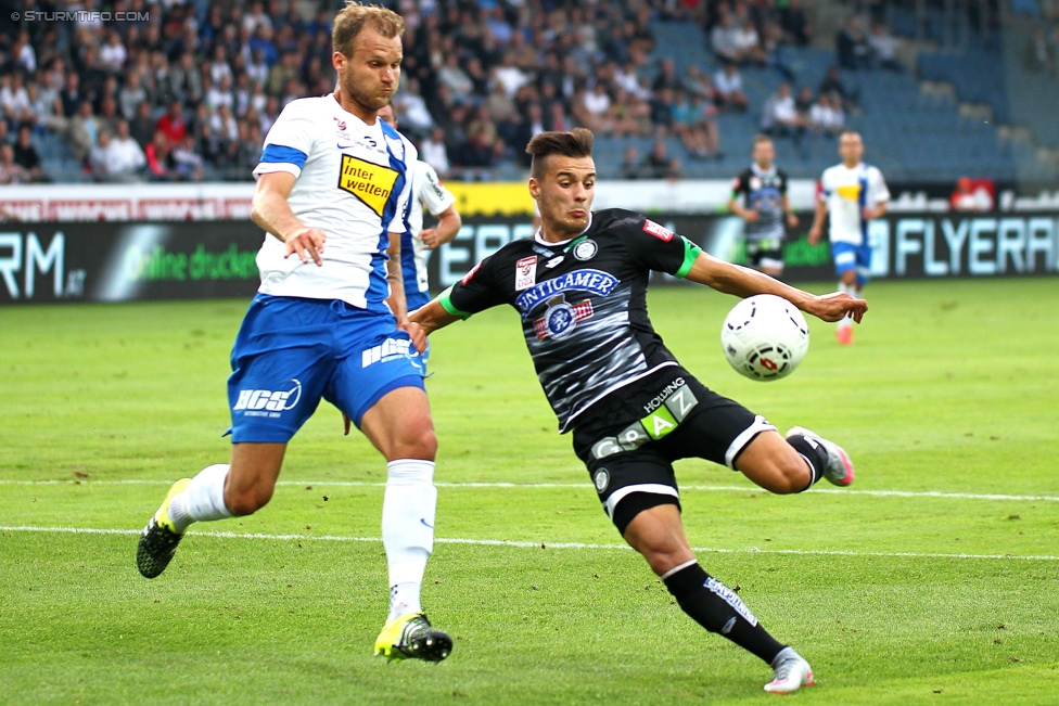 Sturm Graz - Groedig
Oesterreichische Fussball Bundesliga, 2. Runde, SK Sturm Graz - SV Groedig, Stadion Liebenau Graz, 02.08.2015. 

Foto zeigt Kristijan Dobras (Sturm)
