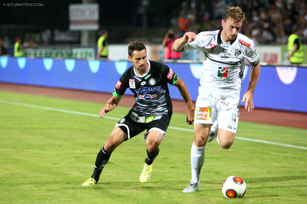 Wolfsberg - Sturm Graz
Oesterreichische Fussball Bundesliga, 4. Runde, Wolfsberger AC - SK Sturm Graz, Lavanttal-Arena Wolfsberg, 12.08.2015. 

Foto zeigt Josip Tadic (Sturm)
