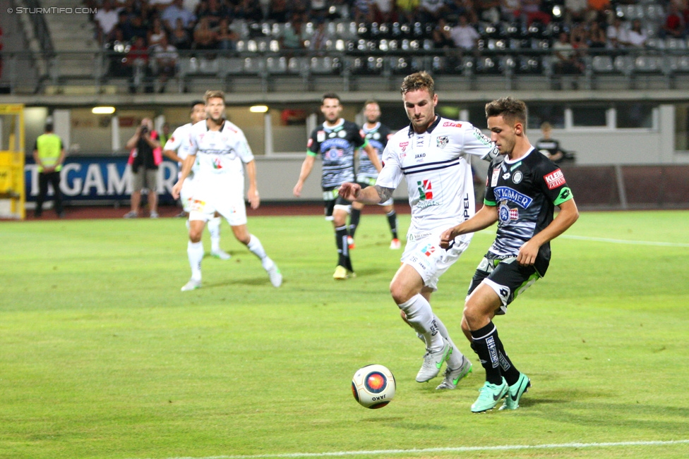 Wolfsberg - Sturm Graz
Oesterreichische Fussball Bundesliga, 4. Runde, Wolfsberger AC - SK Sturm Graz, Lavanttal-Arena Wolfsberg, 12.08.2015. 

Foto zeigt Donisi Avdijaj (Sturm)
