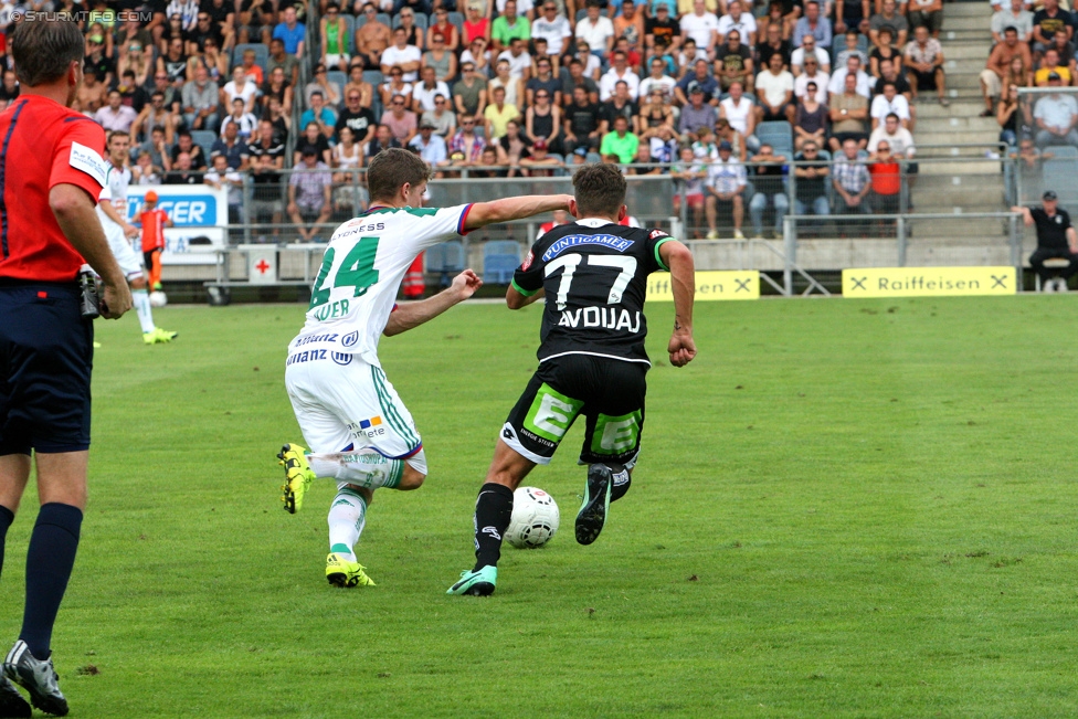 Sturm Graz - Rapid Wien
Oesterreichische Fussball Bundesliga, 5. Runde, SK Sturm Graz - SK Rapid Wien, Stadion Liebenau Graz, 16.08.2015. 

Foto zeigt Donisi Avdijaj (Sturm)
