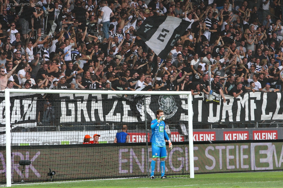 Sturm Graz - Rapid Wien
Oesterreichische Fussball Bundesliga, 5. Runde, SK Sturm Graz - SK Rapid Wien, Stadion Liebenau Graz, 16.08.2015. 

Foto zeigt Michael Esser (Sturm)
