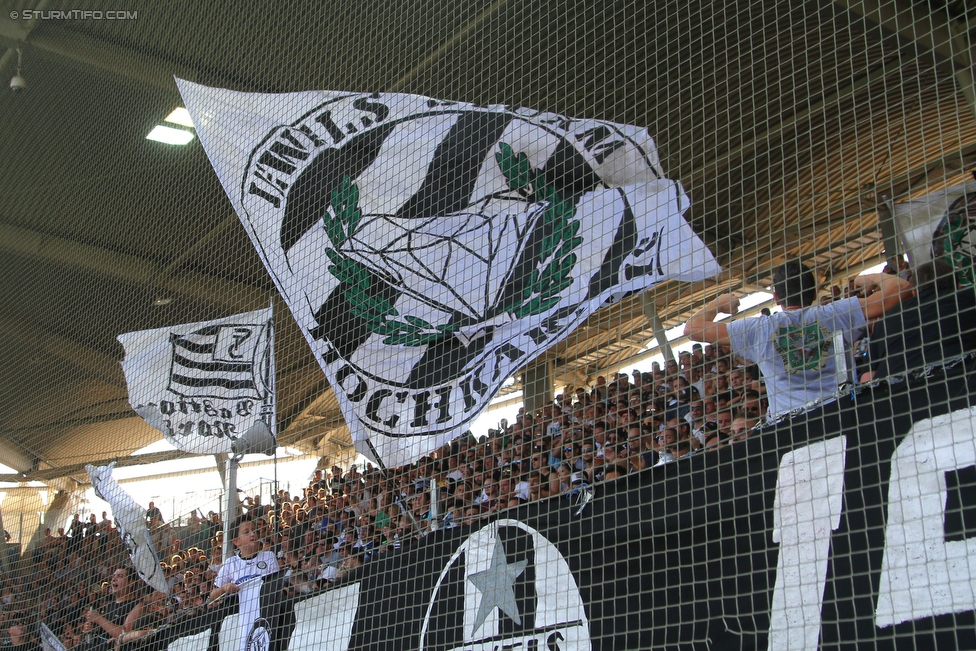 Sturm Graz - RB Salzburg
Oesterreichische Fussball Bundesliga, 7. Runde, SK Sturm Graz - FC RB Salzburg, Stadion Liebenau Graz, 30.08.2015. 

Foto zeigt Fans von Sturm
