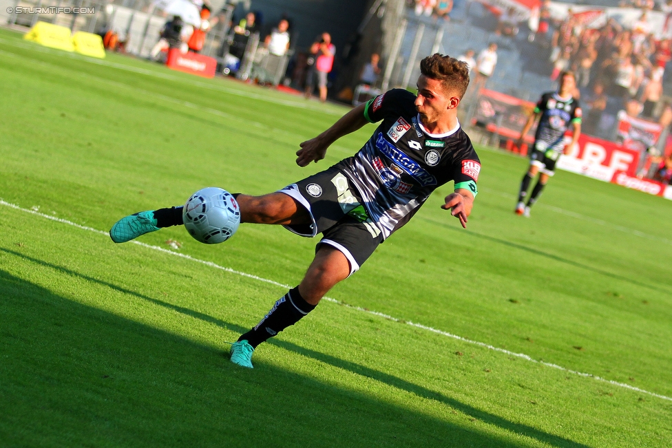 Sturm Graz - RB Salzburg
Oesterreichische Fussball Bundesliga, 7. Runde, SK Sturm Graz - FC RB Salzburg, Stadion Liebenau Graz, 30.08.2015. 

Foto zeigt Donisi Avdijaj (Sturm)
