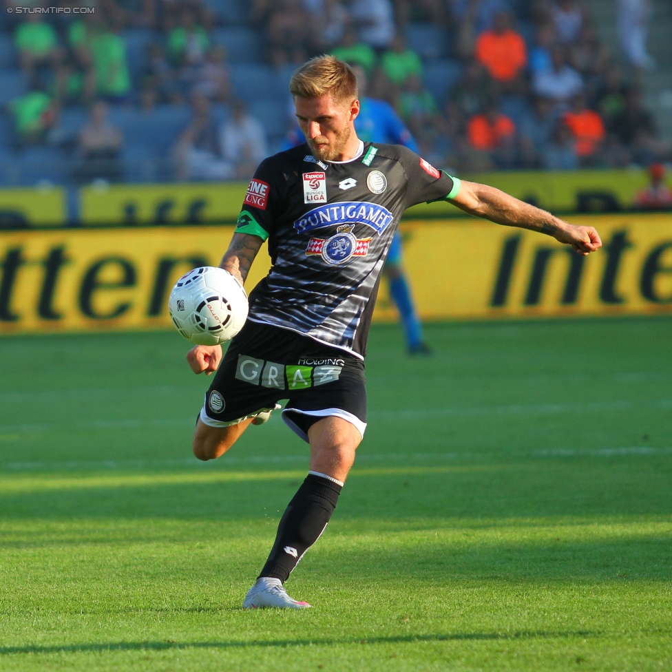 Sturm Graz - RB Salzburg
Oesterreichische Fussball Bundesliga, 7. Runde, SK Sturm Graz - FC RB Salzburg, Stadion Liebenau Graz, 30.08.2015. 

Foto zeigt Thorsten Schick (Sturm)
