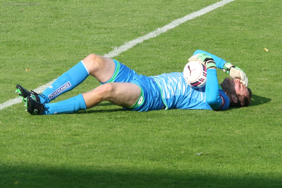 Mattersburg - Sturm Graz
Oesterreichische Fussball Bundesliga, 8. Runde, SV Mattersburg - SK Sturm Graz, Pappelstadion Mattersburg, 13.09.2015. 

Foto zeigt Michael Esser (Sturm)
Schlüsselwörter: verletzung