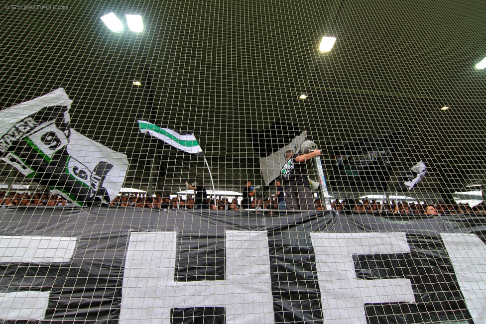 Sturm Graz - Austria Wien
Oesterreichische Fussball Bundesliga, 9. Runde, SK Sturm Graz - FK Austria Wien, Stadion Liebenau Graz, 19.09.2015. 

Foto zeigt Fans von Sturm
