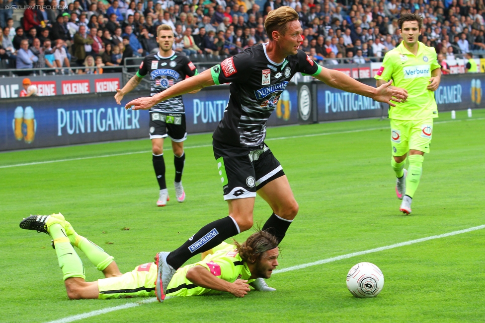 Sturm Graz - Austria Wien
Oesterreichische Fussball Bundesliga, 9. Runde, SK Sturm Graz - FK Austria Wien, Stadion Liebenau Graz, 19.09.2015. 

Foto zeigt Roman Kienast (Sturm)
