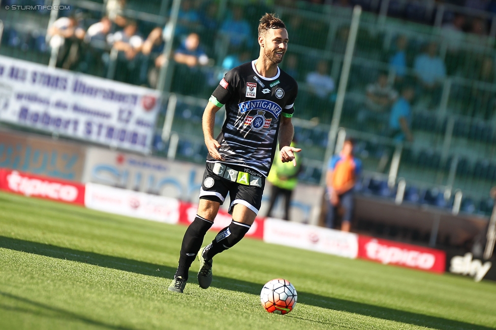 Groedig - Sturm Graz
Oesterreichische Fussball Bundesliga, 11. Runde, SV Groedig - SK Sturm Graz, Stadion Untersbergarena Groedig, 03.10.2015. 

Foto zeigt Michael Madl (Sturm)
