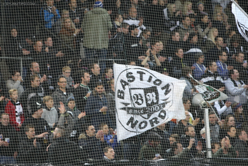 Sturm Graz - Altach
Oesterreichische Fussball Bundesliga, 12. Runde, SK Sturm Graz - SC Rheindorf Altach, Stadion Liebenau Graz, 17.10.2015. 

Foto zeigt Fans von Sturm
