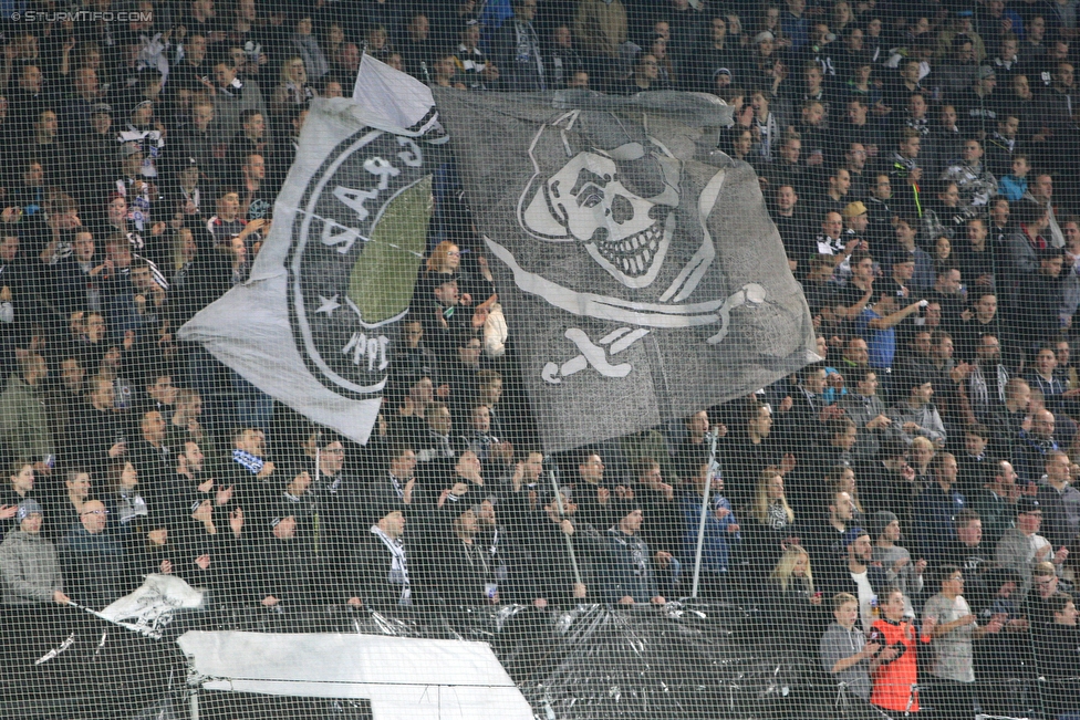 Sturm Graz - Altach
Oesterreichische Fussball Bundesliga, 12. Runde, SK Sturm Graz - SC Rheindorf Altach, Stadion Liebenau Graz, 17.10.2015. 

Foto zeigt Fans von Sturm
