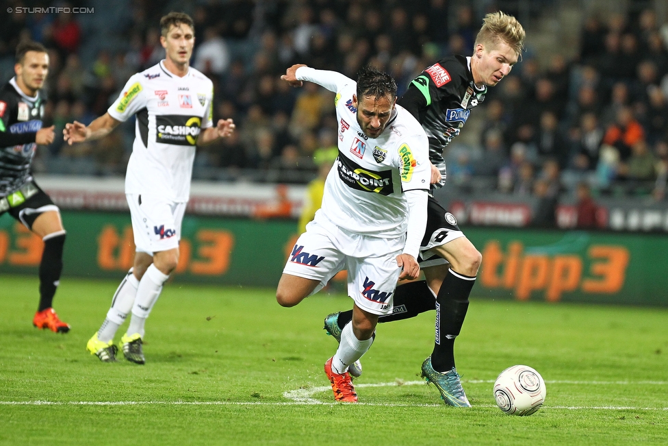 Sturm Graz - Altach
Oesterreichische Fussball Bundesliga, 12. Runde, SK Sturm Graz - SC Rheindorf Altach, Stadion Liebenau Graz, 17.10.2015. 

Foto zeigt Simon Piesinger (Sturm)
