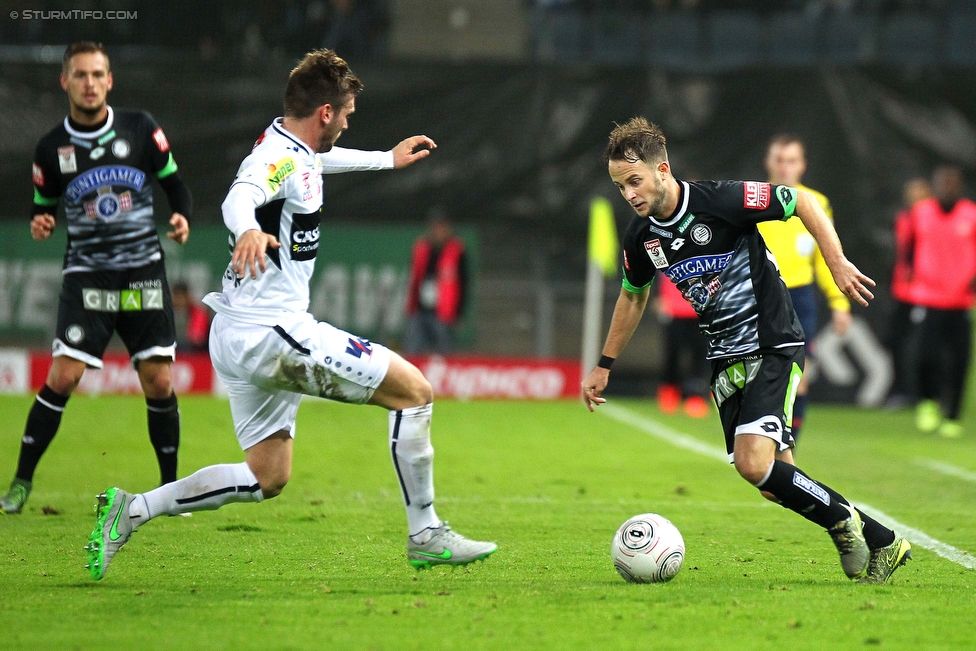 Sturm Graz - Altach
Oesterreichische Fussball Bundesliga, 12. Runde, SK Sturm Graz - SC Rheindorf Altach, Stadion Liebenau Graz, 17.10.2015. 

Foto zeigt Christian Klem (Sturm)
