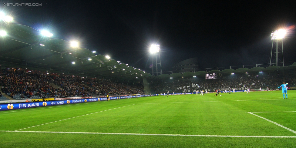 Sturm Graz - Wolfsberg
Oesterreichische Fussball Bundesliga, 13. Runde, SK Sturm Graz - Wolfsburger AC, Stadion Liebenau Graz, 24.10.2015. 

Foto zeigt eine Innenansicht im Stadion Liebenau
