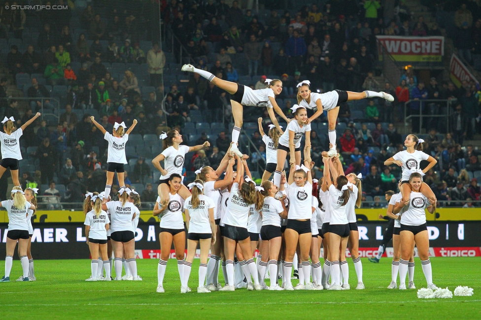 Sturm Graz - Wolfsberg
Oesterreichische Fussball Bundesliga, 13. Runde, SK Sturm Graz - Wolfsburger AC, Stadion Liebenau Graz, 24.10.2015. 

Foto zeigt Cheerleader
