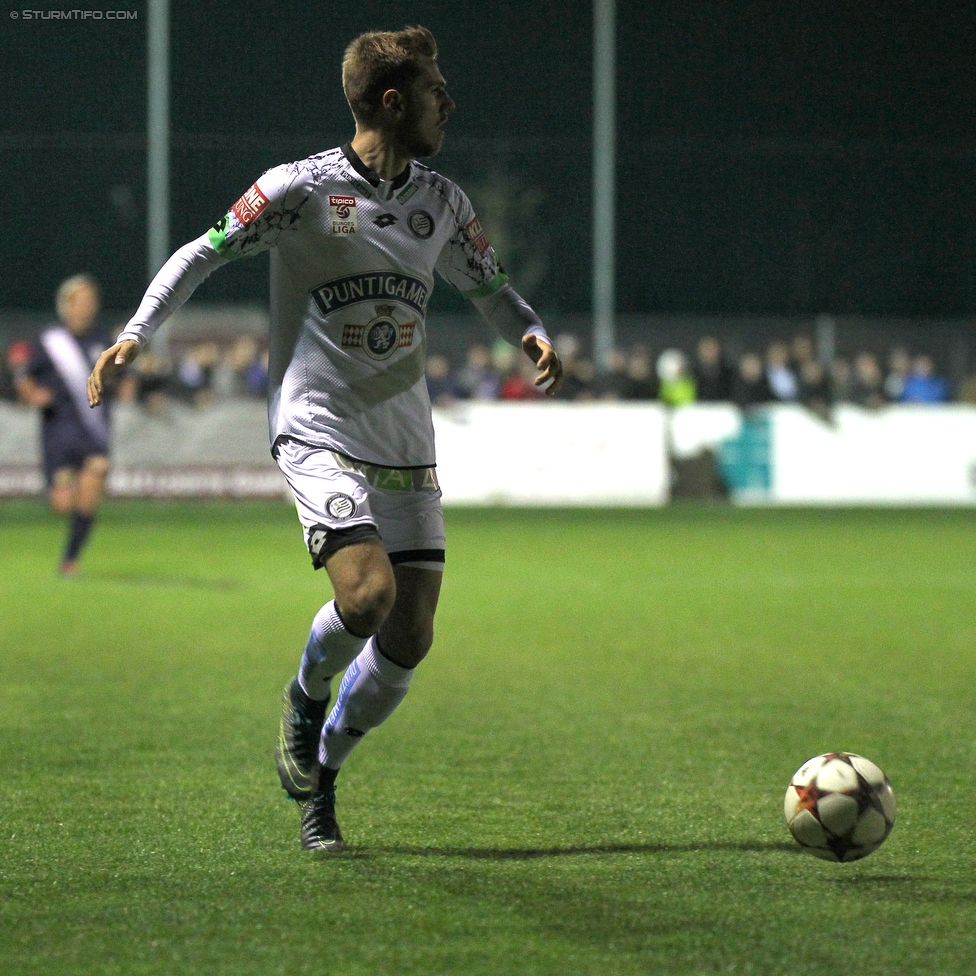 Ebreichsdorf - Sturm Graz
OEFB Cup, Achtelfinale, ASK Ebreichsdorf - SK Sturm Graz, Sportzentrum Weigelsdorf, 27.10.2015. 

Foto zeigt Thorsten Schick (Sturm)
