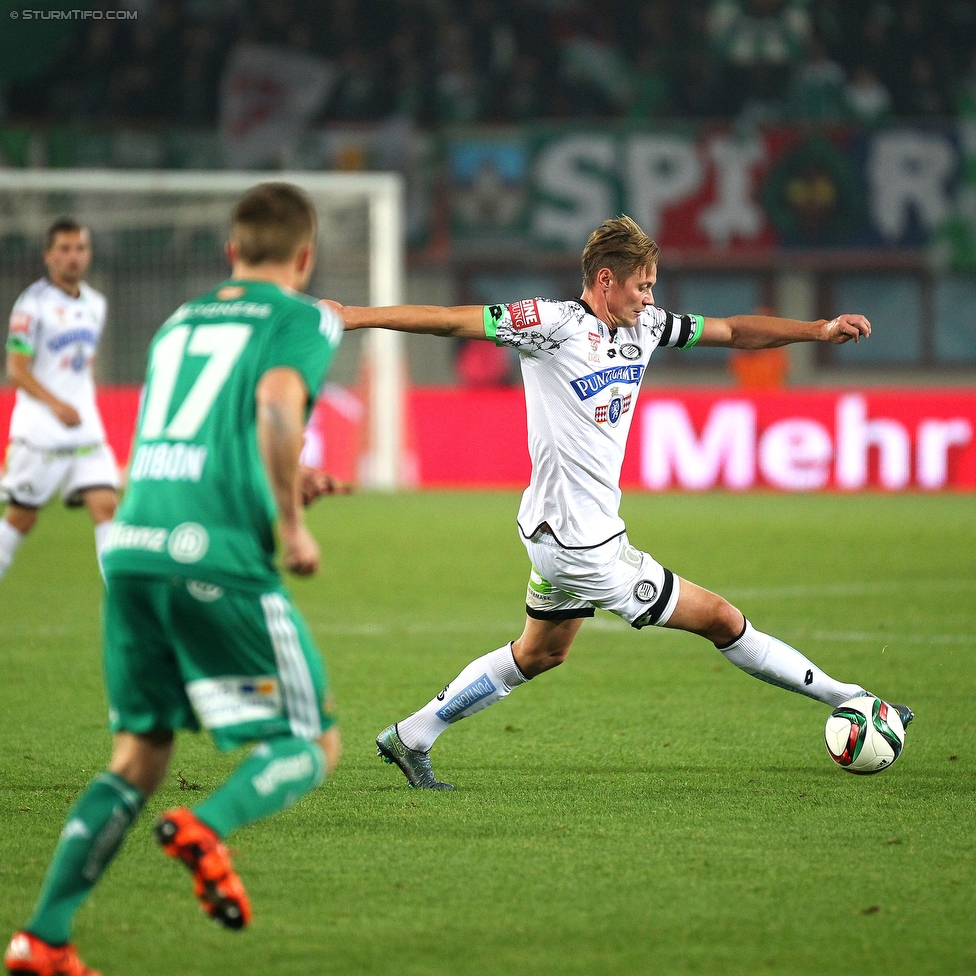 Rapid Wien - Sturm Graz
Oesterreichische Fussball Bundesliga, 14. Runde, SK Rapid Wien - SK Sturm Graz, Ernst Happel Stadion Wien, 31.10.2015. 

Foto zeigt Roman Kienast (Sturm)
