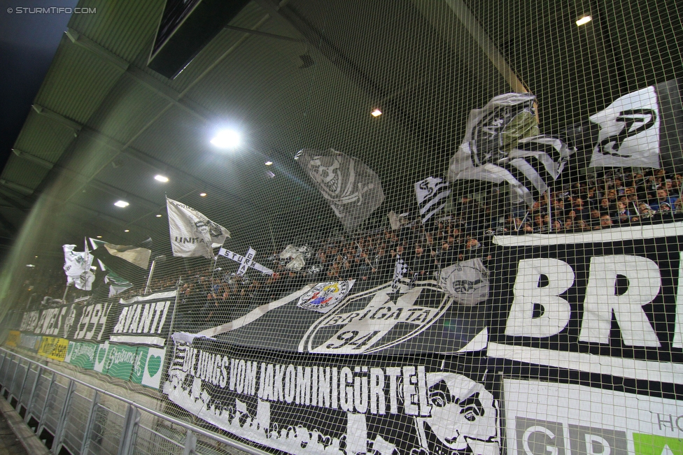 Sturm Graz - Ried
Oesterreichische Fussball Bundesliga, 15. Runde, SK Sturm Graz - SV Ried, Stadion Liebenau Graz, 07.11.2015. 

Foto zeigt Fans von Sturm
