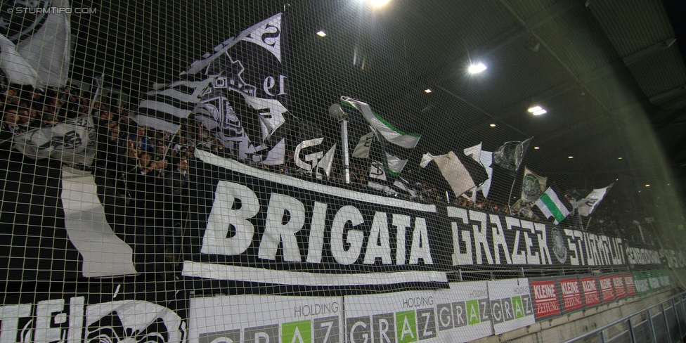 Sturm Graz - Ried
Oesterreichische Fussball Bundesliga, 15. Runde, SK Sturm Graz - SV Ried, Stadion Liebenau Graz, 07.11.2015. 

Foto zeigt Fans von Sturm
