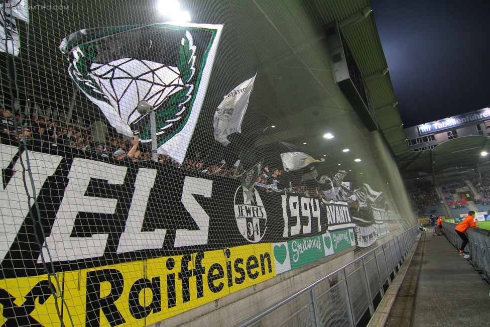 Sturm Graz - Ried
Oesterreichische Fussball Bundesliga, 15. Runde, SK Sturm Graz - SV Ried, Stadion Liebenau Graz, 07.11.2015. 

Foto zeigt Fans von Sturm
