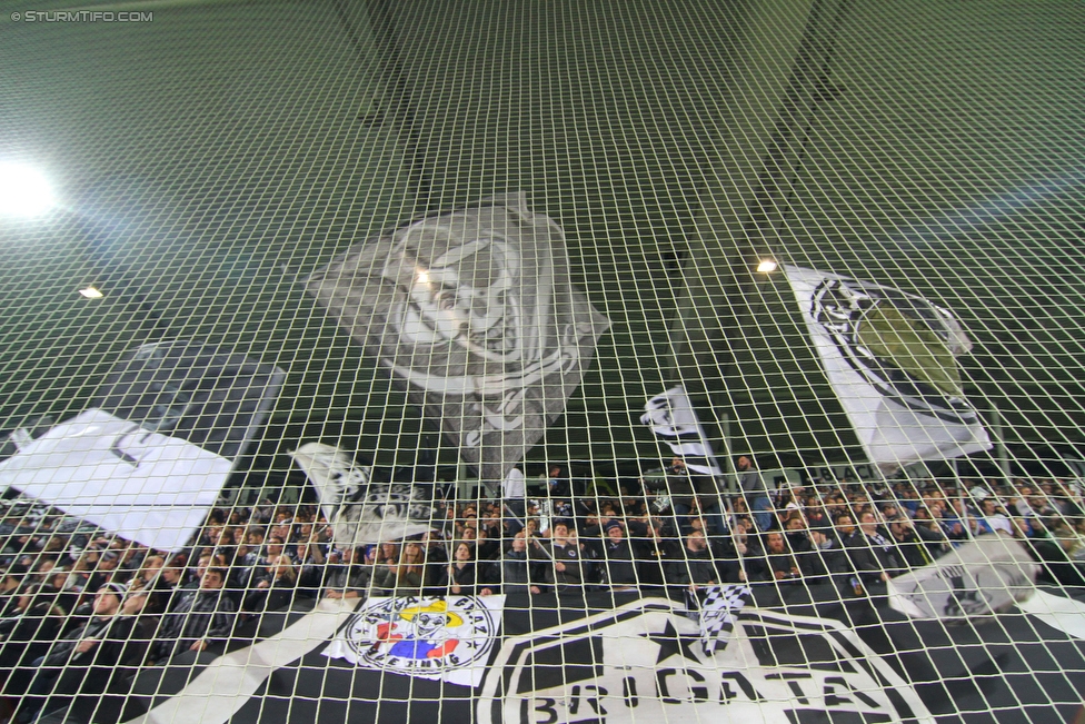 Sturm Graz - Ried
Oesterreichische Fussball Bundesliga, 15. Runde, SK Sturm Graz - SV Ried, Stadion Liebenau Graz, 07.11.2015. 

Foto zeigt Fans von Sturm
