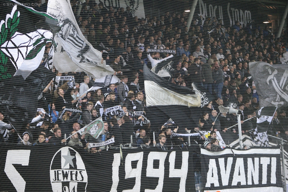 Sturm Graz - Ried
Oesterreichische Fussball Bundesliga, 15. Runde, SK Sturm Graz - SV Ried, Stadion Liebenau Graz, 07.11.2015. 

Foto zeigt Fans von Sturm
