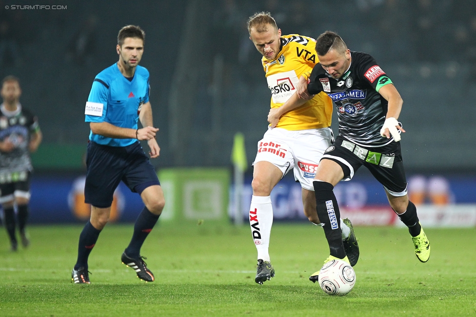 Sturm Graz - Ried
Oesterreichische Fussball Bundesliga, 15. Runde, SK Sturm Graz - SV Ried, Stadion Liebenau Graz, 07.11.2015. 

Foto zeigt Anel Hadzic (Sturm)
