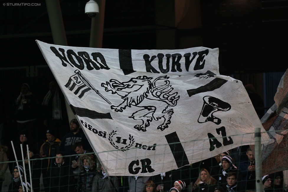 Salzburg - Sturm Graz
Oesterreichische Fussball Bundesliga, 16. Runde, RB Salzburg - SK Sturm Graz, Stadion Wals-Siebenheim, 22.11.2015. 

Foto zeigt Fans von Sturm
