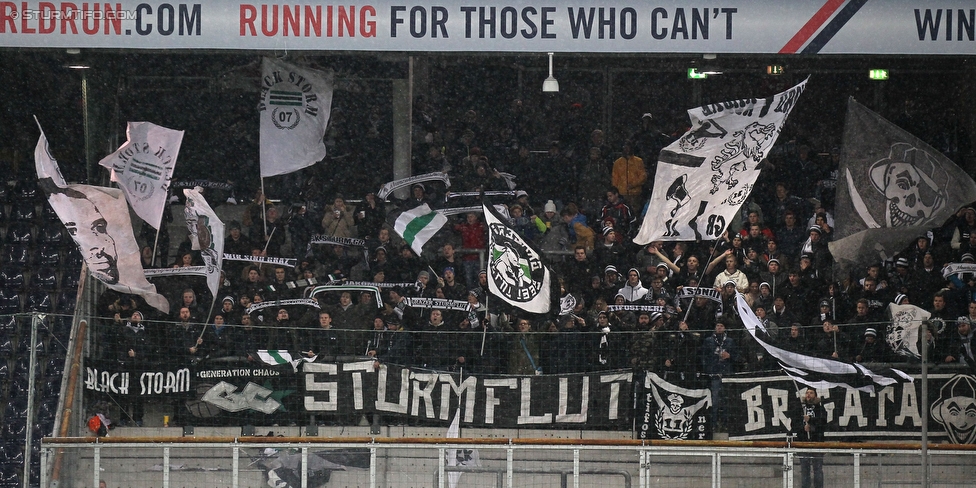 Salzburg - Sturm Graz
Oesterreichische Fussball Bundesliga, 16. Runde, RB Salzburg - SK Sturm Graz, Stadion Wals-Siebenheim, 22.11.2015. 

Foto zeigt Fans von Sturm
