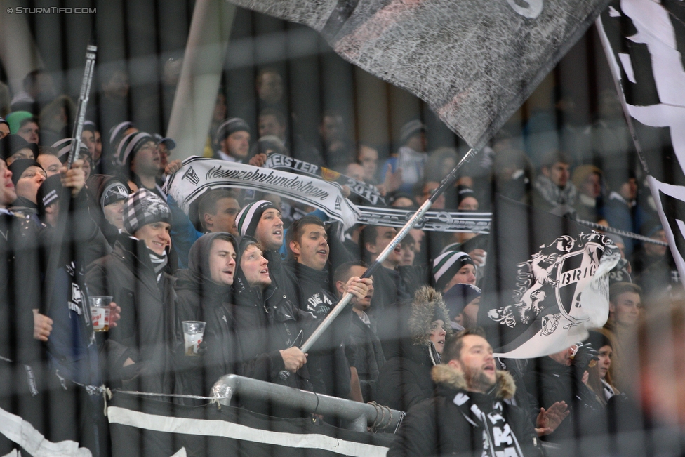 Salzburg - Sturm Graz
Oesterreichische Fussball Bundesliga, 16. Runde, RB Salzburg - SK Sturm Graz, Stadion Wals-Siebenheim, 22.11.2015. 

Foto zeigt Fans von Sturm
