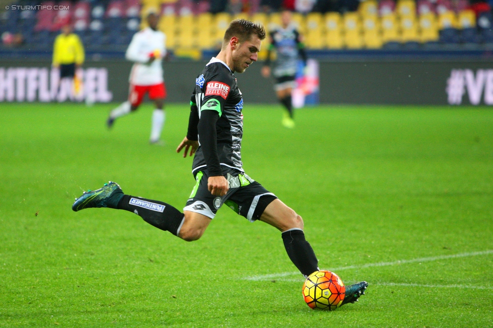 Salzburg - Sturm Graz
Oesterreichische Fussball Bundesliga, 16. Runde, RB Salzburg - SK Sturm Graz, Stadion Wals-Siebenheim, 22.11.2015. 

Foto zeigt Thorsten Schick (Sturm)
