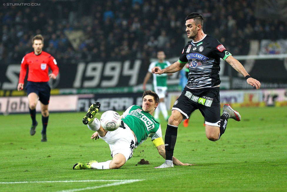 Sturm Graz - Mattersburg
Oesterreichische Fussball Bundesliga, 17. Runde, SK Sturm Graz - SV Mattersburg, Stadion Liebenau Graz, 28.11.2015. 

Foto zeigt Charalampos Lykogiannis (Sturm)
