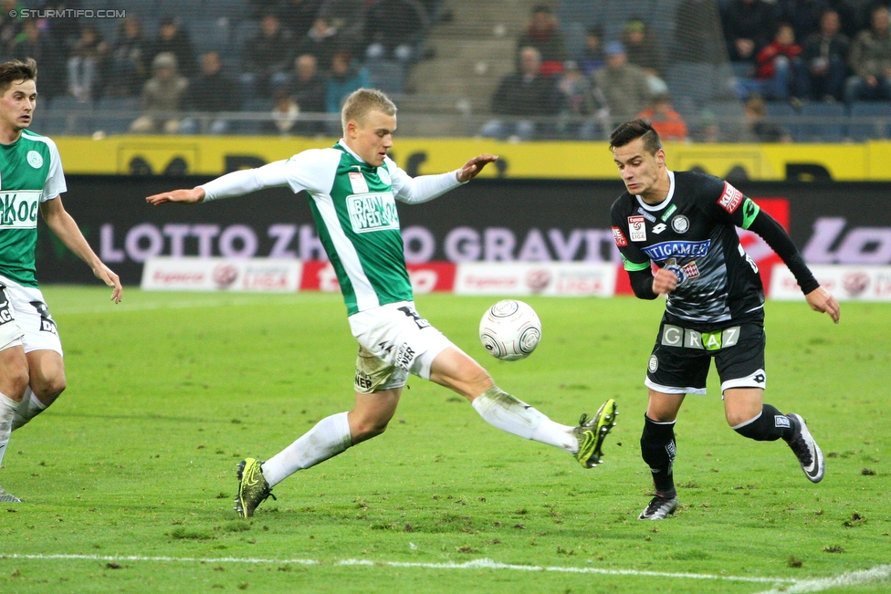 Sturm Graz - Mattersburg
Oesterreichische Fussball Bundesliga, 17. Runde, SK Sturm Graz - SV Mattersburg, Stadion Liebenau Graz, 28.11.2015. 

Foto zeigt Kristijan Dobras (Sturm)
