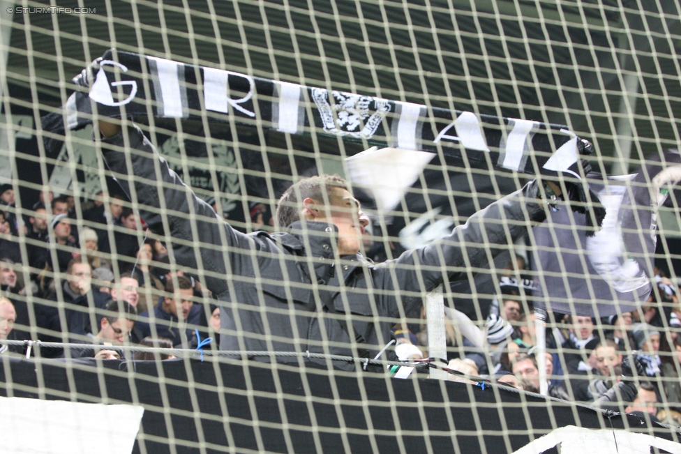 Sturm Graz - Groedig
Oesterreichische Fussball Bundesliga, 20. Runde, SK Sturm Graz - SV Groedig, Stadion Liebenau Graz, 12.12.2015. 

Foto zeigt Fans von Sturm
