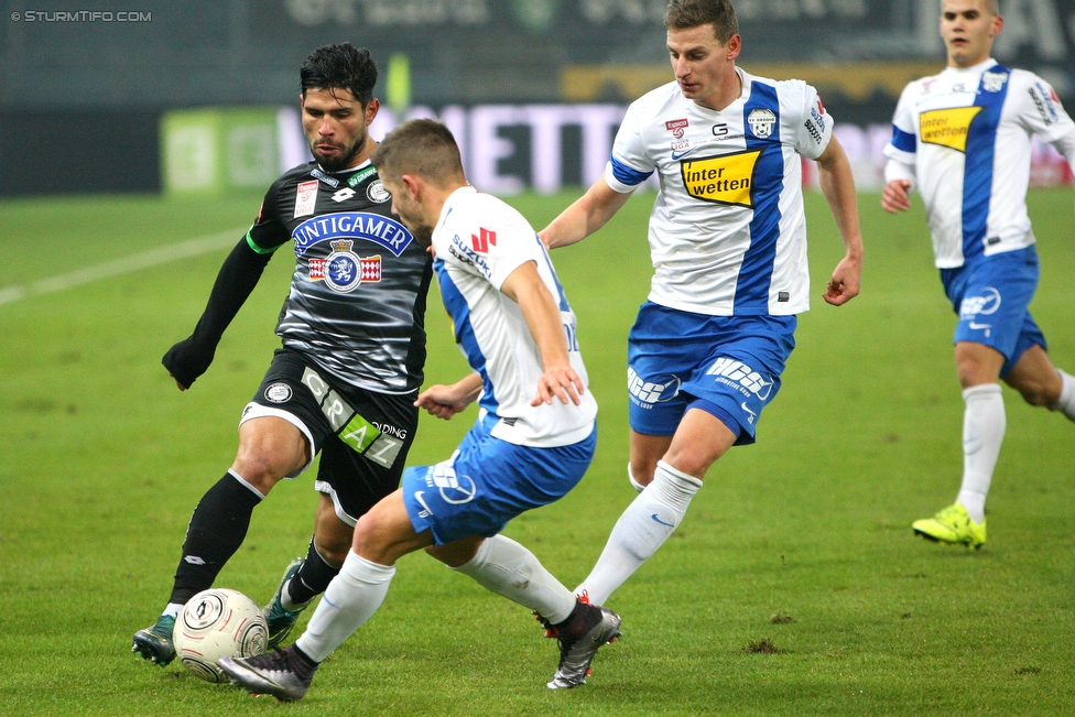 Sturm Graz - Groedig
Oesterreichische Fussball Bundesliga, 20. Runde, SK Sturm Graz - SV Groedig, Stadion Liebenau Graz, 12.12.2015. 

Foto zeigt Tanju Kayhan (Sturm)
