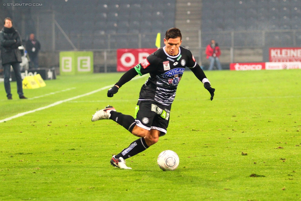 Sturm Graz - Groedig
Oesterreichische Fussball Bundesliga, 20. Runde, SK Sturm Graz - SV Groedig, Stadion Liebenau Graz, 12.12.2015. 

Foto zeigt Marko Stankovic (Sturm)
