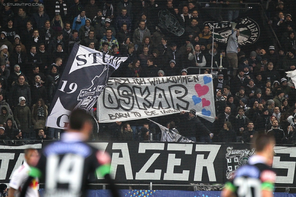 Sturm Graz -Salzburg
OEFB Cup, Viertelfinale, SK Sturm Graz - FC RB Salzburg, Stadion Liebenau Graz, 10.02.2016. 

Foto zeigt Fans von Sturm
