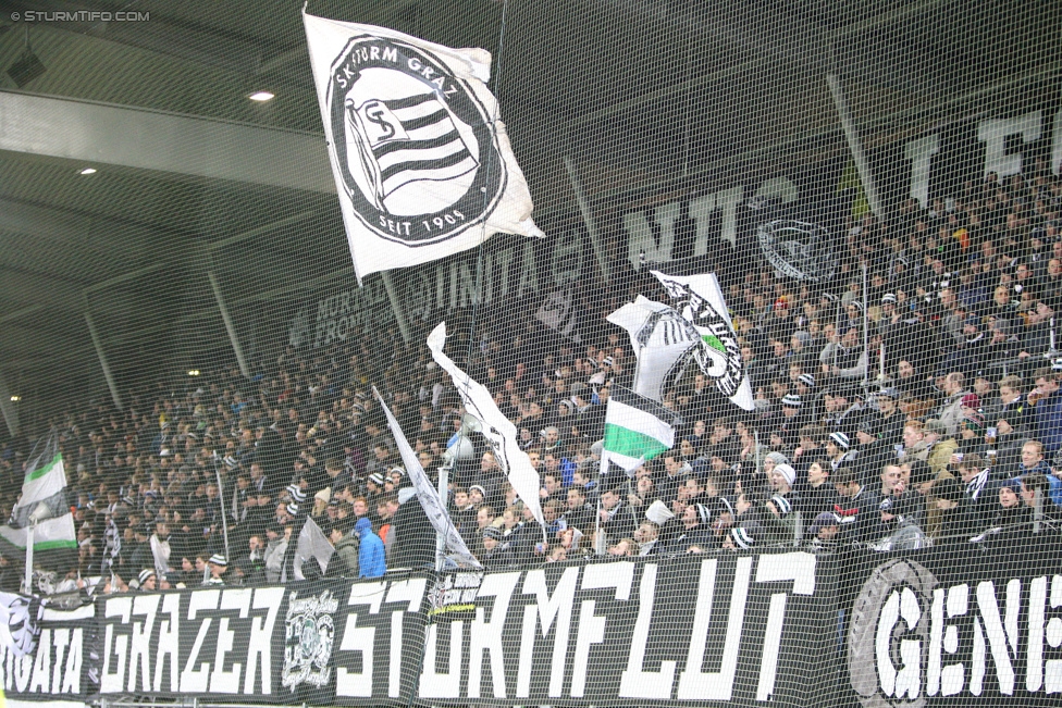 Sturm Graz -Salzburg
OEFB Cup, Viertelfinale, SK Sturm Graz - FC RB Salzburg, Stadion Liebenau Graz, 10.02.2016. 

Foto zeigt Fans von Sturm
