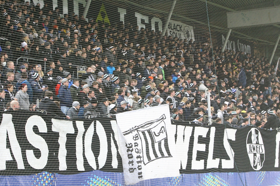 Sturm Graz -Salzburg
OEFB Cup, Viertelfinale, SK Sturm Graz - FC RB Salzburg, Stadion Liebenau Graz, 10.02.2016. 

Foto zeigt Fans von Sturm
