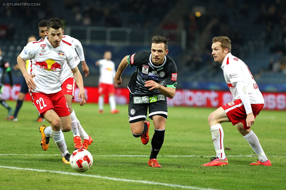 Sturm Graz -Salzburg
OEFB Cup, Viertelfinale, SK Sturm Graz - FC RB Salzburg, Stadion Liebenau Graz, 10.02.2016. 

Foto zeigt Daniel Offenbacher (Sturm)
