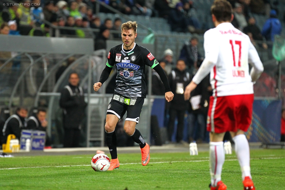 Sturm Graz -Salzburg
OEFB Cup, Viertelfinale, SK Sturm Graz - FC RB Salzburg, Stadion Liebenau Graz, 10.02.2016. 

Foto zeigt Thorsten Schick (Sturm)
