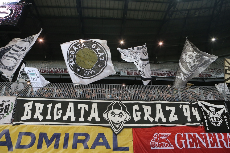 Wolfsberg - Sturm Graz
Oesterreichische Fussball Bundesliga, 22. Runde, Wolfsberger AC - SK Sturm Graz, Woerthersee Stadion Klagenfurt, 13.02.2016. 

Foto zeigt Fans von Sturm
