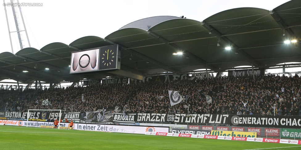 Sturm Graz - Rapid Wien
Oesterreichische Fussball Bundesliga, 23 Runde, SK Sturm Graz - SK Rapid Wien, Stadion Liebenau Graz, 21.02.2016. 

Foto zeigt Fans von Sturm
