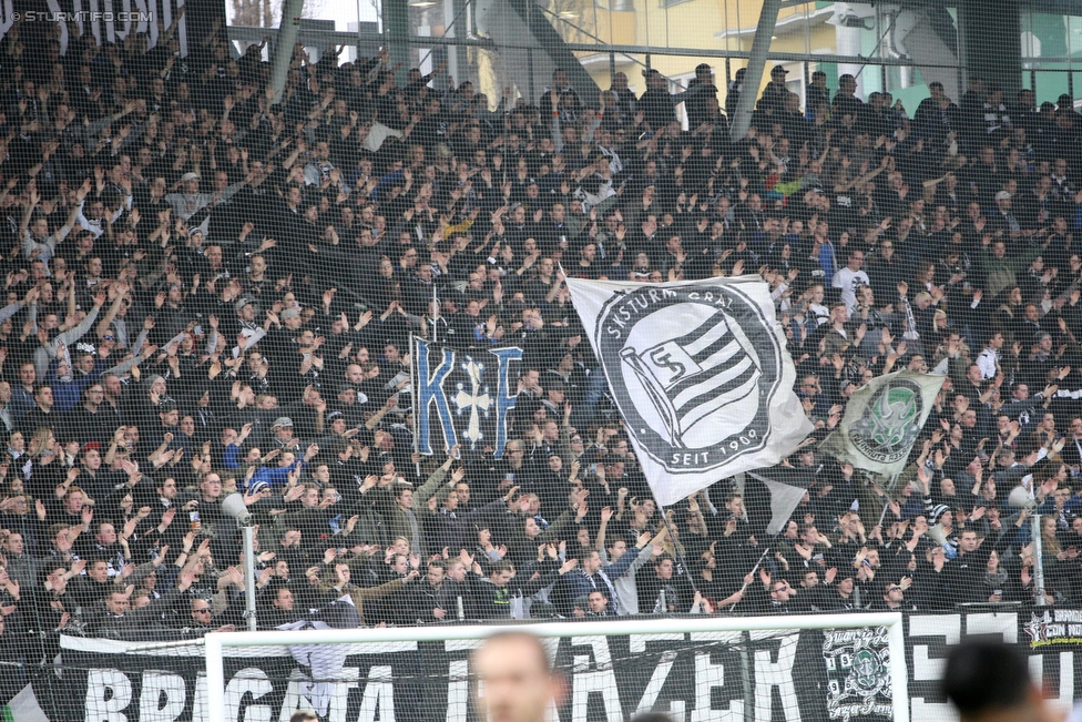 Sturm Graz - Rapid Wien
Oesterreichische Fussball Bundesliga, 23 Runde, SK Sturm Graz - SK Rapid Wien, Stadion Liebenau Graz, 21.02.2016. 

Foto zeigt Fans von Sturm
